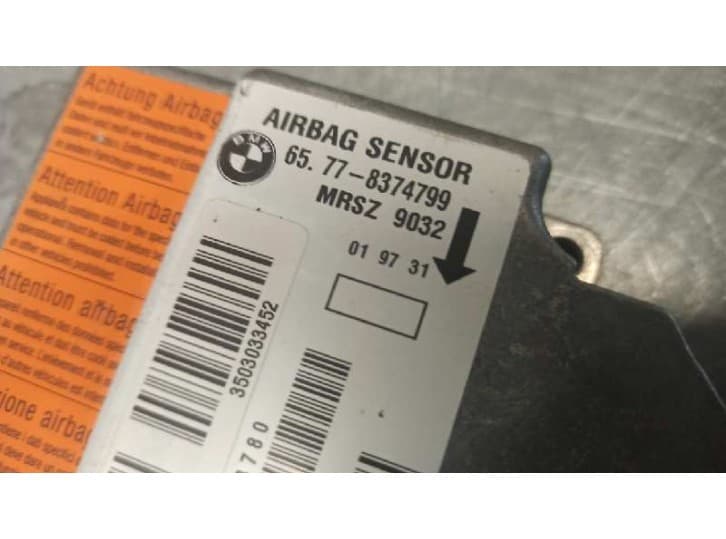 Recambio de centralita airbag para bmw 5 (e39) 525 tds referencia OEM IAM 65778374799 4