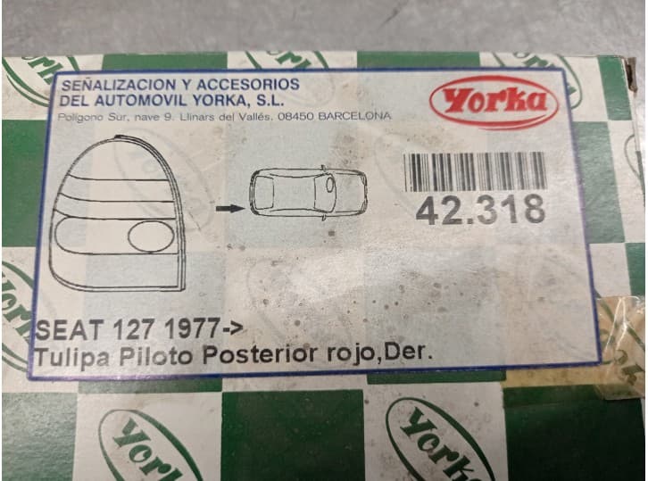 Recambio de piloto trasero derecho para » otros... amingo 2.0 referencia OEM IAM 42318  YORKA 4