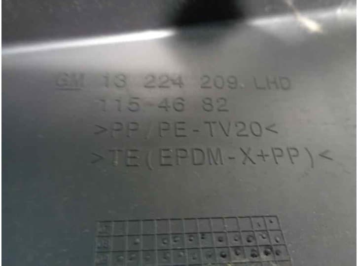 Recambio de torpedo para opel insignia a (g09) 2.0 cdti (68) referencia OEM IAM 13224209 3