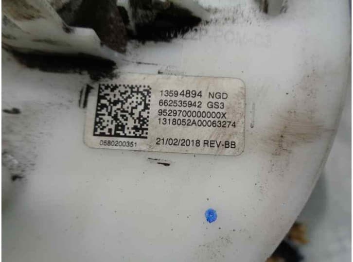 Recambio de aforador para opel astra j sedán 1.4 turbo (69) referencia OEM IAM 13594894 5