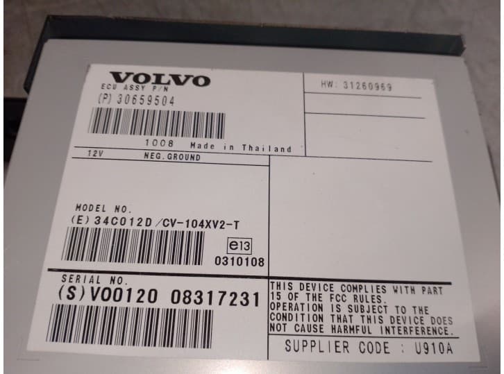 Recambio de amplificador para volvo v60 i (155) d3 / d4 referencia OEM IAM 30659504 4