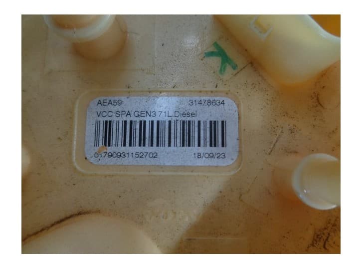 Recambio de aforador para volvo xc60 ii (246) b4 mild-hybrid referencia OEM IAM 31478634 2