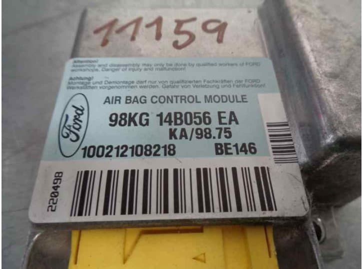 Recambio de centralita airbag para ford ka (rb_) 1.3 i referencia OEM IAM 98KG14B056EA 4