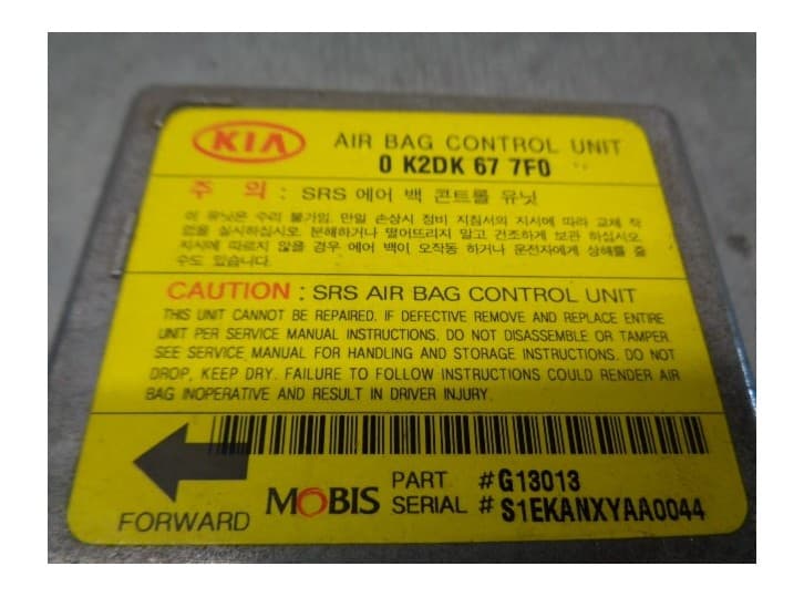 Recambio de centralita airbag para kia shuma ii (fb) 1.6 referencia OEM IAM 0K2DK677F0 4