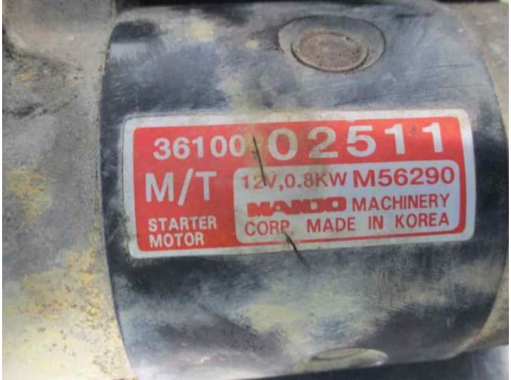 Recambio de motor arranque para hyundai atos (mx) 1.0 i referencia OEM IAM 3610002511 6