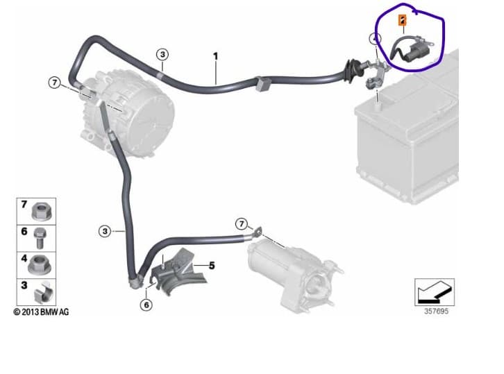Recambio de cableado para mini mini (f55) cooper referencia OEM IAM 739016701 6