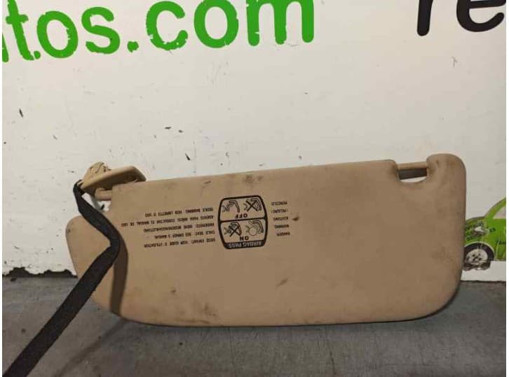 Recambio de parasol derecho para peugeot 607 (9d, 9u) 2.2 hdi referencia OEM IAM 8143EK 2