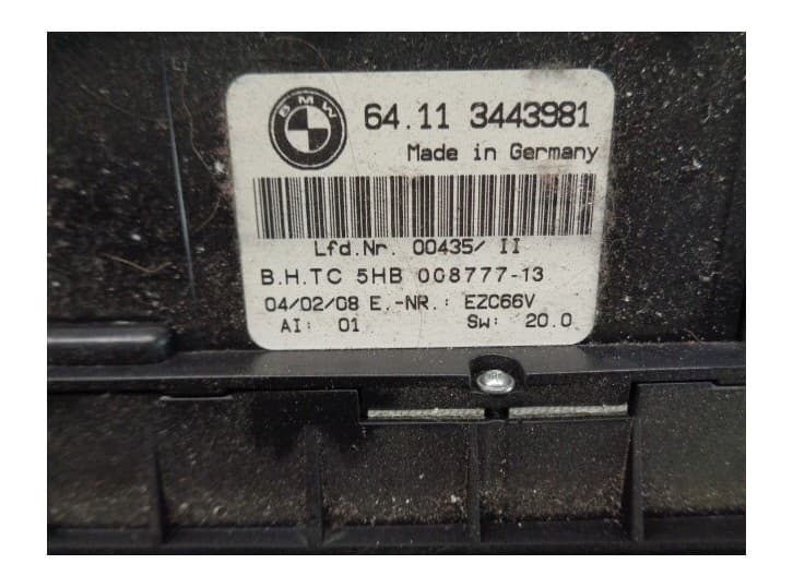 Recambio de mando climatizador para bmw x3 (e83) 2.0 sd referencia OEM IAM 64113443981 5