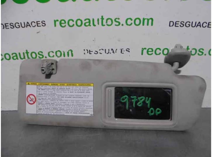 Recambio de parasol derecho para toyota prius (_w3_) 1.8 hybrid (zvw3_) referencia OEM IAM