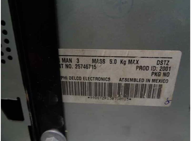 Recambio de pantalla multifuncion para cadillac cts 3.2 referencia OEM IAM 25746715 6