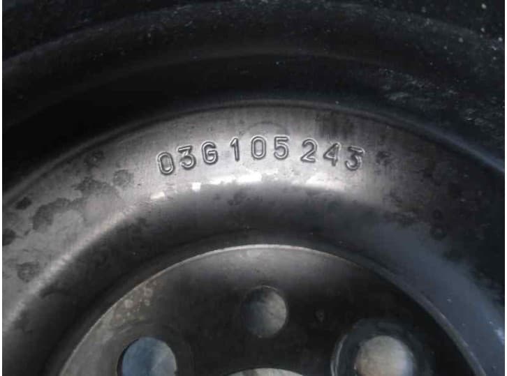 Recambio de polea cigueñal para seat leon (1p1) 1.9 tdi referencia OEM IAM 03G105243 4