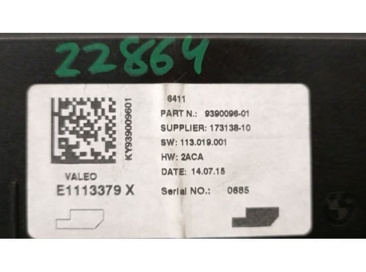 Recambio de modulo electronico para bmw 1 (f20) 116 d referencia OEM IAM 9390096 4