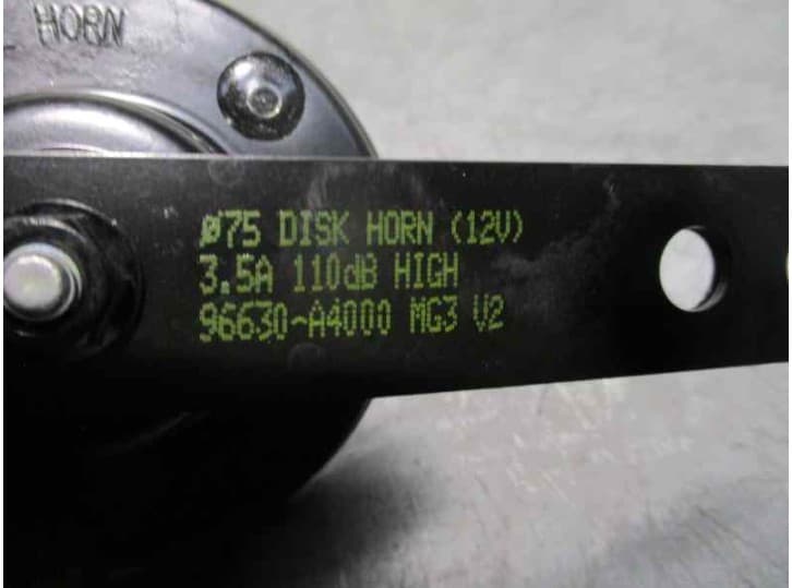 Recambio de claxon para kia carens iv 1.6 gdi referencia OEM IAM 96630A4000 4