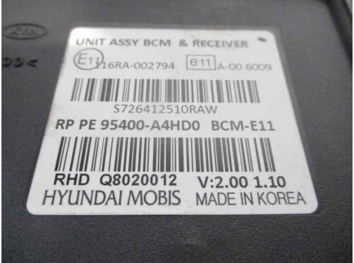 Recambio de modulo electronico para kia carens iv 1.6 gdi referencia OEM IAM 95400A4HD0 5