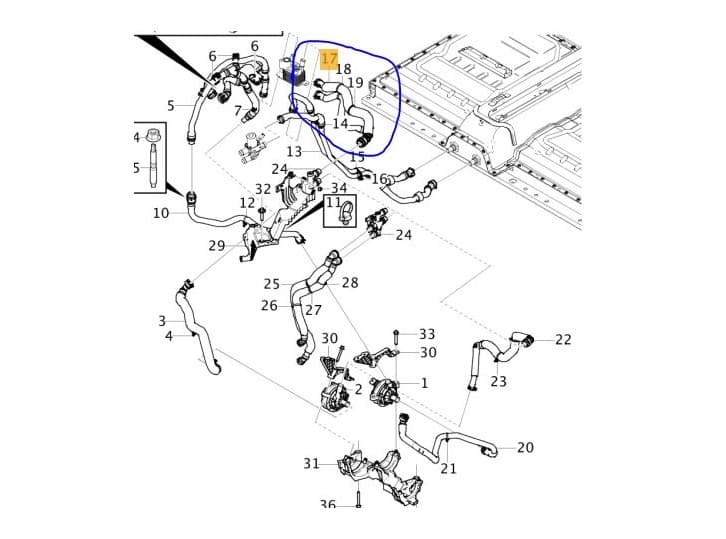 Recambio de tubo para volvo xc40 (536) recharge referencia OEM IAM 32339811 32339811 6