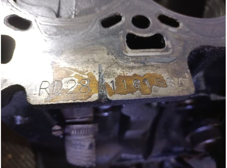 Recambio de bloque para nissan patrol (k/w260) 2.8 diesel referencia OEM IAM RD28  118158A 7