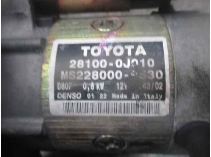 Recambio de motor arranque para toyota yaris (_p1_) 1.0 (scp10_) referencia OEM IAM 2810023020 5