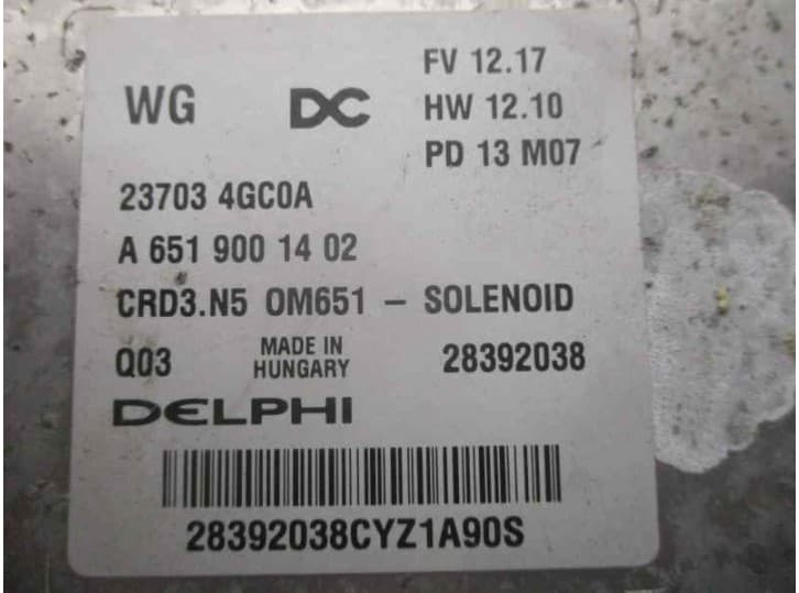 Recambio de centralita motor uce para infiniti q50 50 d referencia OEM IAM 237034GC04 4
