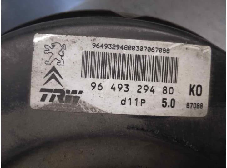 Recambio de servofreno para citroën c3 pluriel (hb_) 1.6 referencia OEM IAM 9649329480  TRW 4