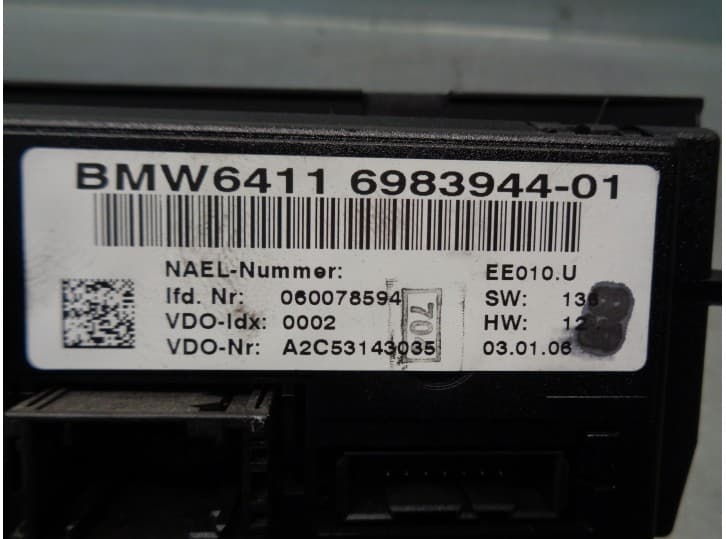 Recambio de mando climatizador para bmw 3 (e90) 318 i referencia OEM IAM 64116983944 4