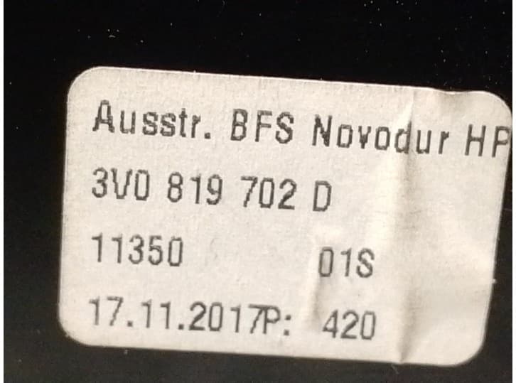 Recambio de aireador para skoda superb iii (3v3) 2.0 tdi referencia OEM IAM 3V0819702D 7