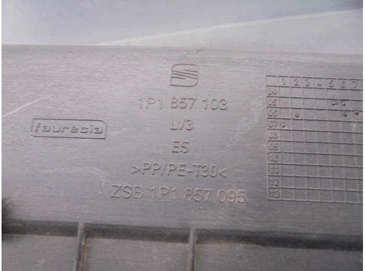 Recambio de guantera para seat leon (1p1) 1.9 tdi referencia OEM IAM 1P1857095 4