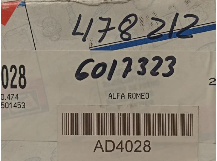 Recambio de disco freno trasero para alfa romeo 33 berlina referencia OEM IAM 6017323 4