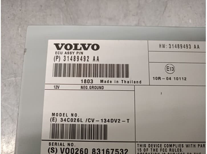 Recambio de antena para volvo v40 hatchback (525) d2 referencia OEM IAM 31489492 4