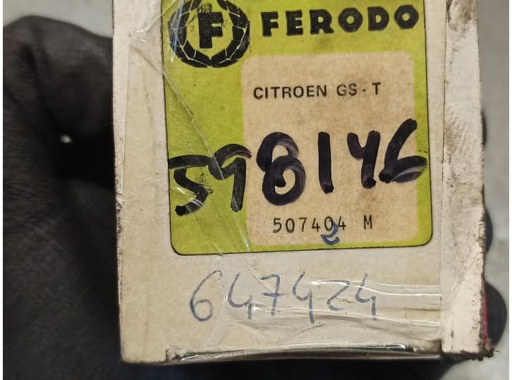 Recambio de pastillas de freno para citroën gsa referencia OEM IAM 598146 4