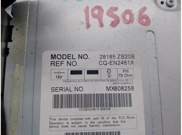 Recambio de sistema audio / radio cd para nissan altima 3.5 referencia OEM IAM 28185ZB20B 5