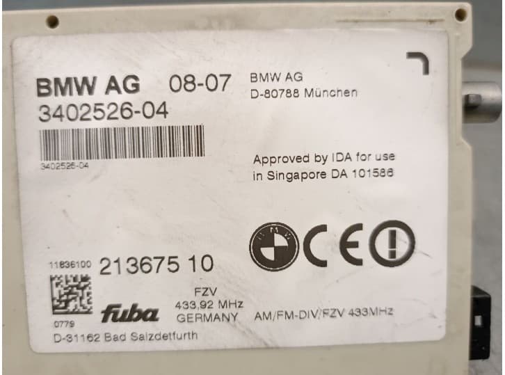 Recambio de antena para bmw x3 (e83) 2.0 sd referencia OEM IAM 3402526  FUBA 3