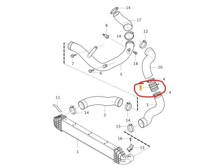 Recambio de tubo para volvo xc60 i suv (156) d5 awd referencia OEM IAM 30792884 30792884 5