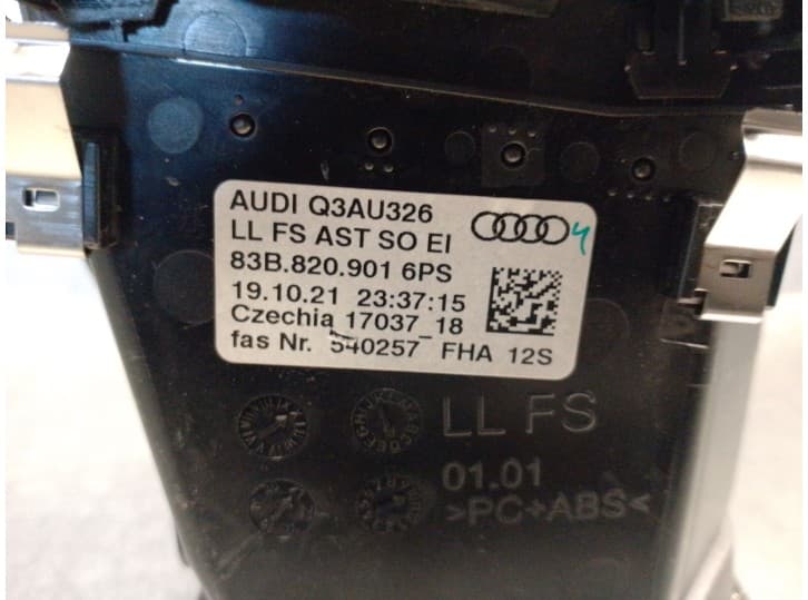 Recambio de aireador para audi q3 (f3b) 35 tdi referencia OEM IAM 83B820901 83B820901 5