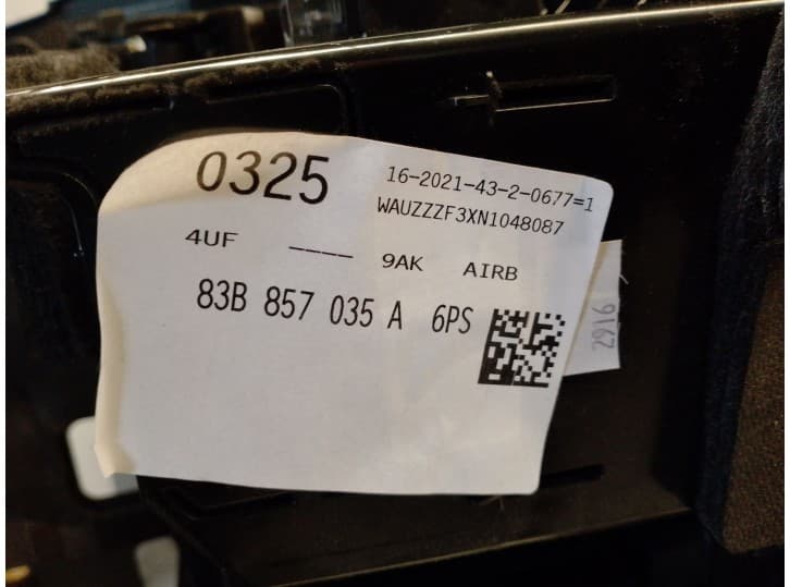 Recambio de guantera para audi q3 (f3b) 35 tdi referencia OEM IAM 83B857035A 83B857035A 5