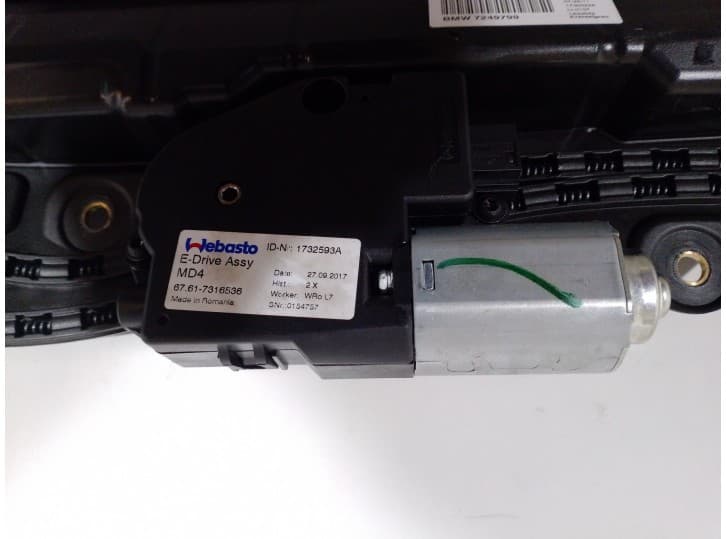 Recambio de techo electrico para bmw 1 (f20) 118 d referencia OEM IAM 7249799 54107266210 7