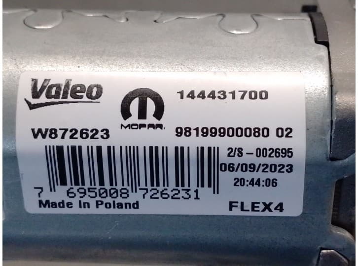 Recambio de motor limpia trasero para jeep avenger 1.2 referencia OEM IAM 98199900080 6