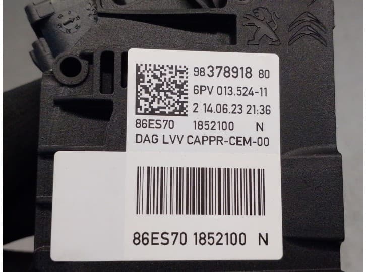 Recambio de potenciometro pedal para jeep avenger 1.2 referencia OEM IAM 9837891880 5