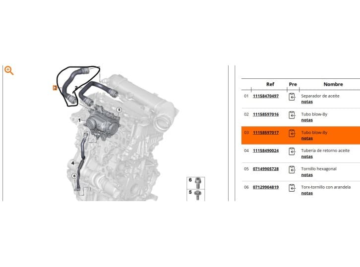 Recambio de tubo para bmw x2 (f39) sdrive 18 d referencia OEM IAM 11158597017 11158597017 2