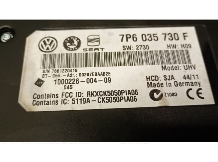 Recambio de modulo electronico para seat leon (1p1) 1.6 tdi referencia OEM IAM 7P6035730F 4