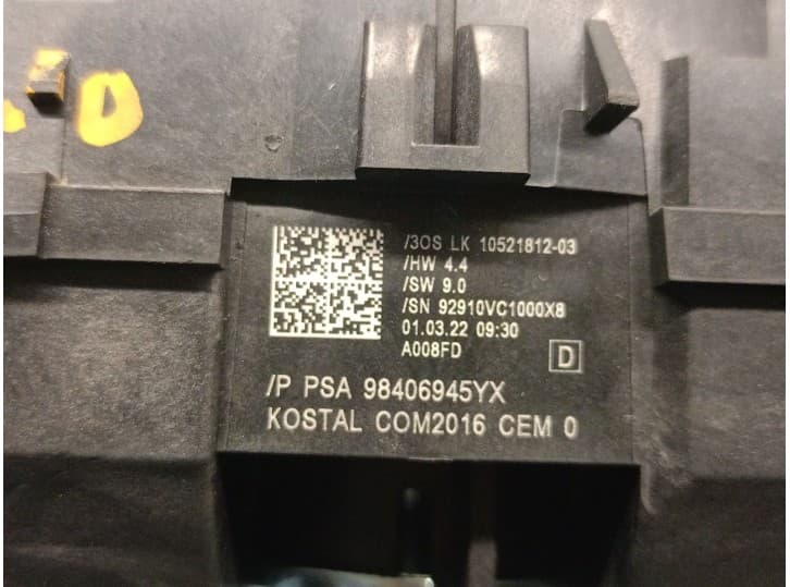 Recambio de mando luces para opel mokka 1.2 (76) referencia OEM IAM 98406945YX 5