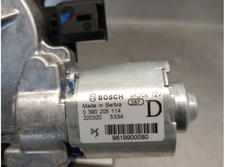 Recambio de motor limpia trasero para opel mokka 1.2 (76) referencia OEM IAM 9819900080 5