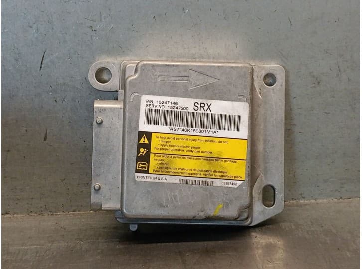 Recambio de centralita airbag para cadillac srx 3.6 awd referencia OEM IAM 15247146