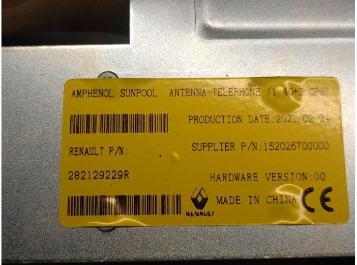 Recambio de antena para dacia spring ev (b6m1) referencia OEM IAM 282129229R 282129229R 4