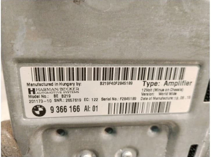 Recambio de amplificador para bmw 6 gran coupe (f06) 640 d referencia OEM IAM 9366166 4