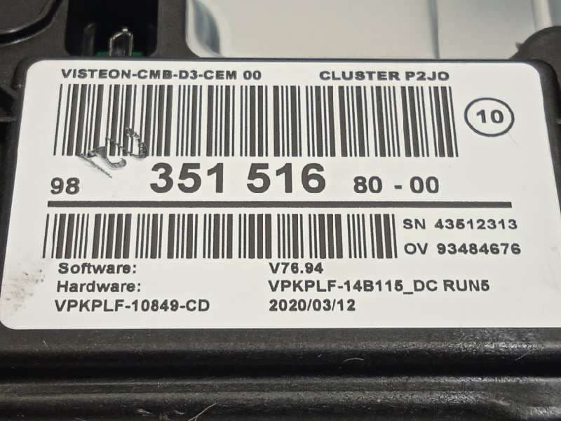 Recambio de cuadro instrumentos para opel corsa f gs line referencia OEM IAM 9835151680 5