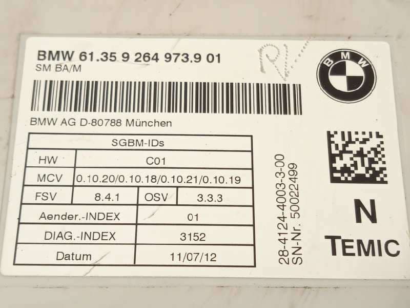 Recambio de modulo electronico para bmw x5 (e70) xdrive40d referencia OEM IAM 61359264973 - Gris 4
