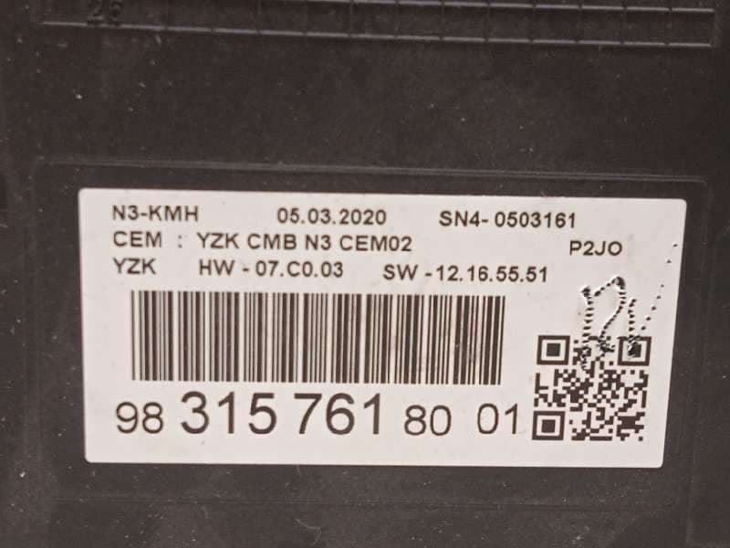 Recambio de cuadro instrumentos para opel corsa f elegance referencia OEM IAM 9831576180 6