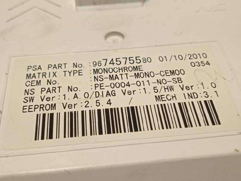 Recambio de cuadro instrumentos para peugeot 3008 hybrid4 referencia OEM IAM 9666675980 - Blanco 7