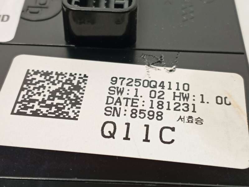 Recambio de mando climatizador para kia niro i (de) e-niro referencia OEM IAM 97250Q4110CA - Blanco 6
