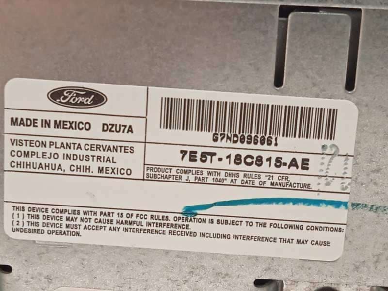 Recambio de sistema audio / radio cd para mercury milan 3.0 referencia OEM IAM 7E5T18C815AE - Negro 5